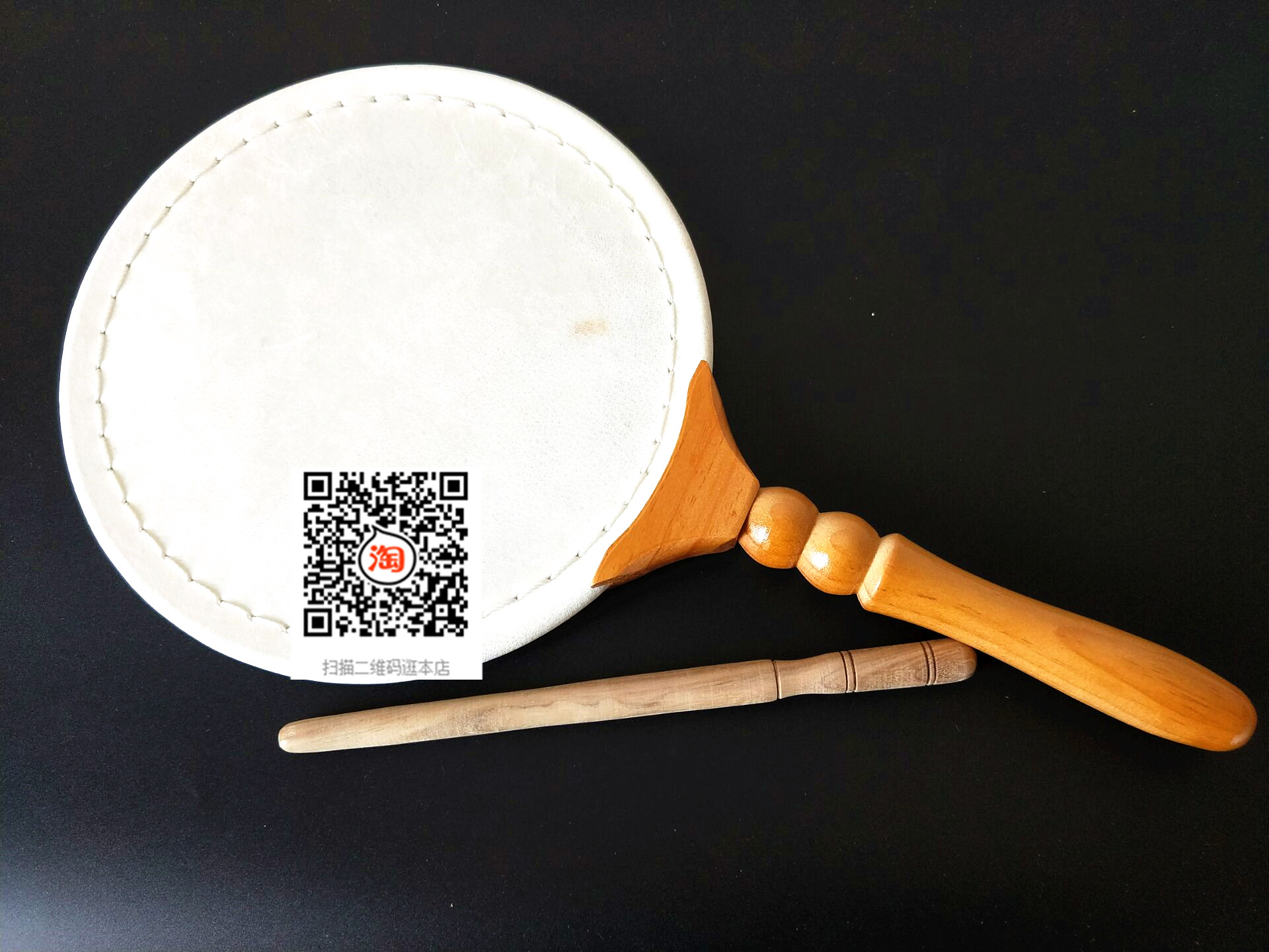 Buddhist Supplies Buddhist Buddhist Laws Will Gift The Buddha Method Drum Bull Leather Drum Fan Drum.