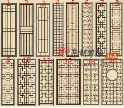 Dongyang wood carving Chinese antique doors and windows hollow solid wood carved grid hanging ceiling TV background wall partition porch custom-made