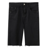 Джинсовые тонкие штаны, приталенные шорты, подходит для подростков, в обтяжку