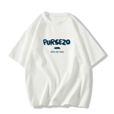 Белая хлопковая летняя футболка, 2025 года, свободный крой