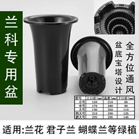 Hoa phong lan chậu nhựa hoa lan nhựa cao cấp Hoa lan hồ điệp Dendrobium đất dinh dưỡng - Vase / Bồn hoa & Kệ chậu cây cảnh xi măng