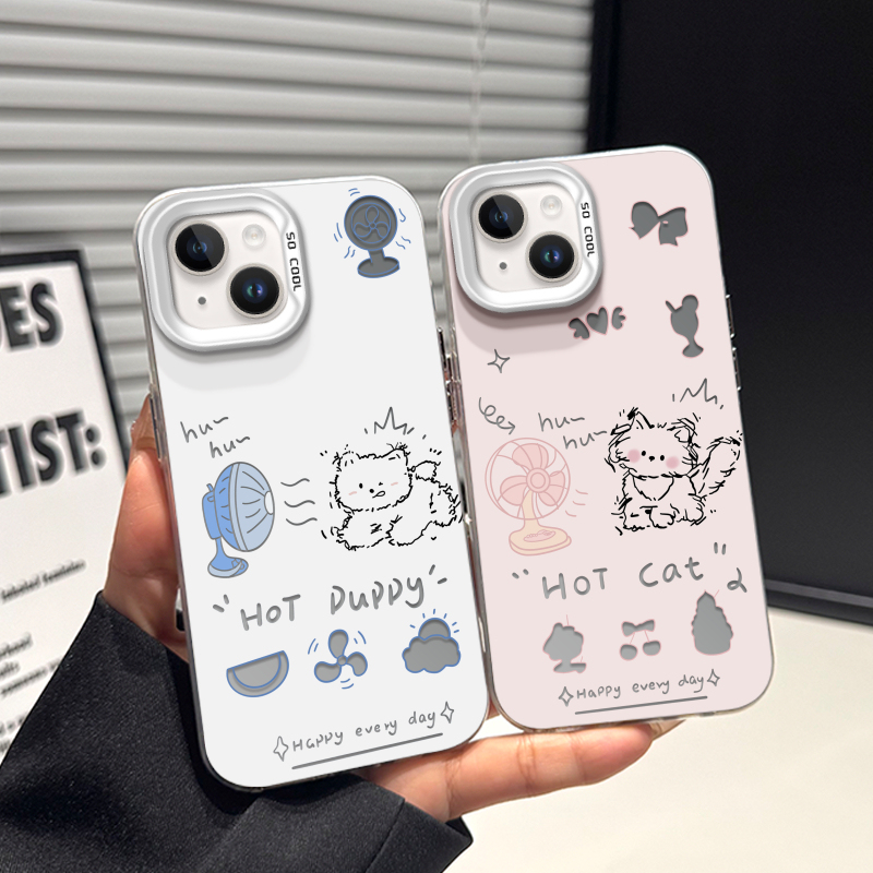 Suitable for 17Iphone12 Mobile Phone Cases 11Promax1415 Apple 16 Couple Cat and Dog Xiaomi 13 Huawei Mate60Pura70Opporeno Honor 5080 Redmi K80Nova9