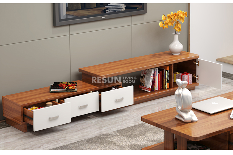 Tín dụng Suisse TV tủ căn hộ nhỏ đơn giản phòng khách hiện đại có thể thu vào tủ bảng điều khiển nhà - Bộ đồ nội thất giường hơi