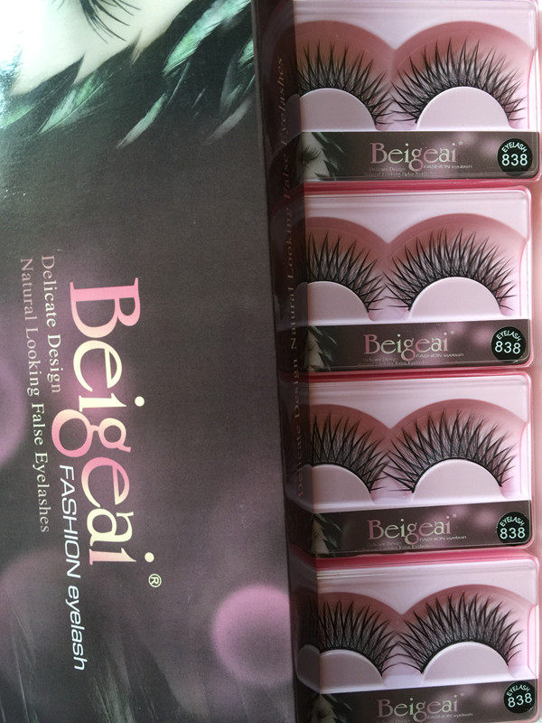 Bigeye False Eyelashes Eyelashes 838 Thick Type Extended Cross Type Wholesale