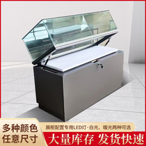 Museum display cabinet hydraulic cabinet jewelry counter glass booth custom cultural relic cabinet wooden memorial museum display cabinet