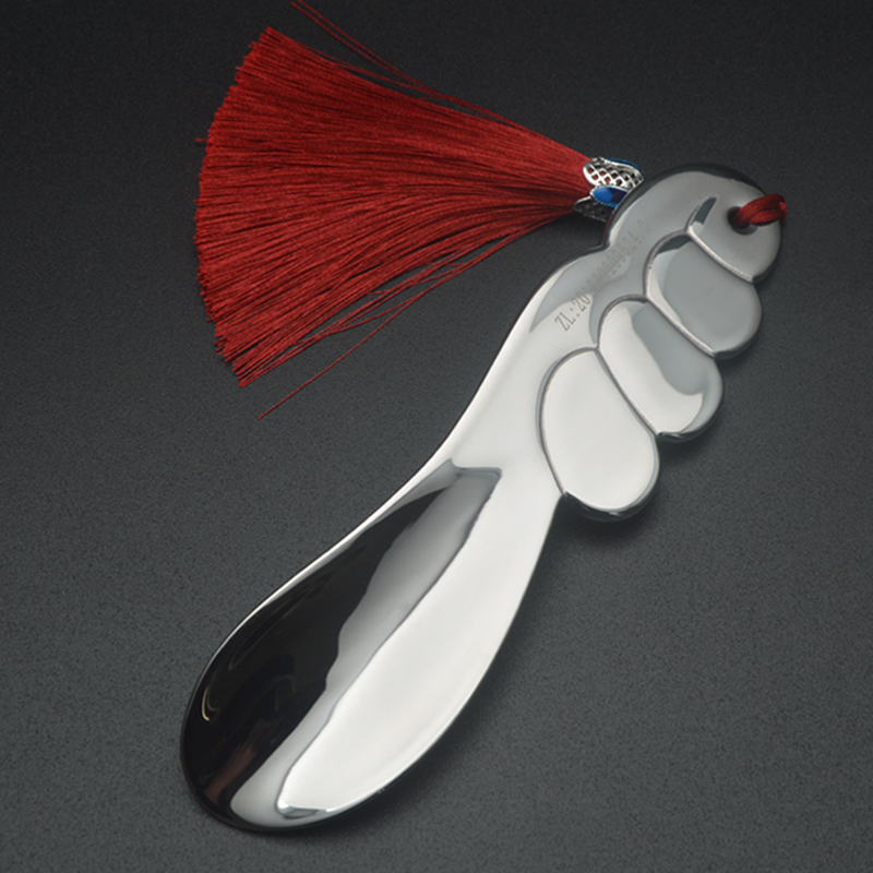 High-grade stainless steel shoehorn thumb metal shoe slide