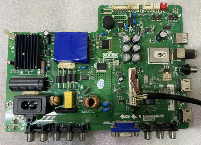 Original installation Haier LE32B3000W motherboard TP VST69D PB701 3MU69AX 3MU69AX LVW320CSDX