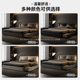 ຕຽງນອນຫນັງ Italian minimalist 2.2 ແມັດ wedding bed modern simple storage double drawer type master bed storage bed