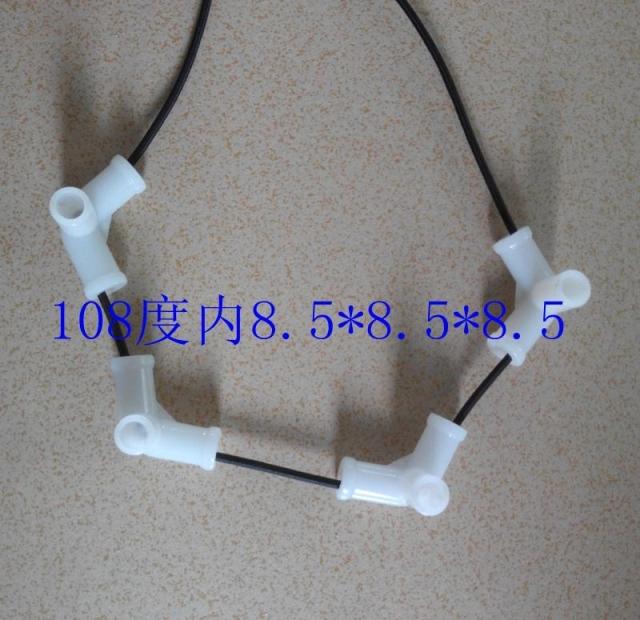 Nets phù hợp đường kính bên trong 6,9 hoặc 7,9 hoặc 8.5mm L từ T-hình ba chiều thông qua các tee nhựa - Lưới chống muỗi mùng ngủ cao cấp