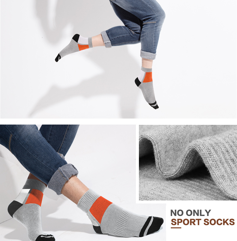 Vớ nam cực nam cotton cotton khử mùi thấm mồ hôi mùa thu và mùa đông mẫu cotton dày vớ nam vớ thể thao thủy triều tất dài đến đầu gối