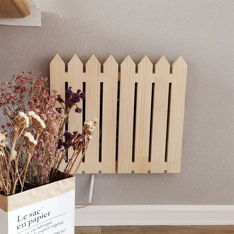 Electric meter box decoration Nordic solid wood fence weak electric box wood distribution box information box electric gate box Internet box shelter