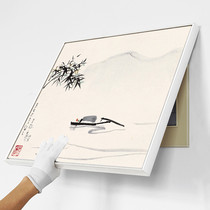 Electricity meter box decorative painting new Chinese landscape distribution box shielding non-punching master switch power box painting living room wall Wall