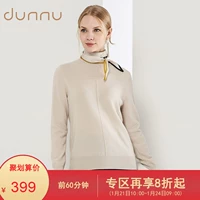 Dunnu dunnu2018 mới áo len mỏng phần dài tay áo len nữ cổ cao shop thời trang nữ