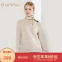 Dunnu dunnu2018 mới áo len mỏng phần dài tay áo len nữ cổ cao shop thời trang nữ