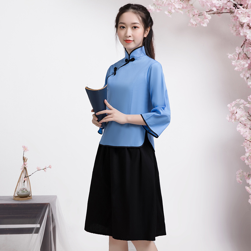 Republic of China lớp quần áo Student Outfits Cộng hòa Hội nghị thường niên Trung Quốc Gió nữ thực hiện ngày 04 tháng 5 thanh niên ăn mặc Graduation Ảnh