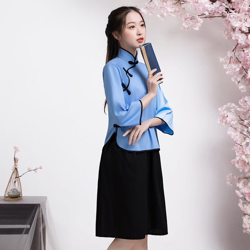 Republic of China lớp quần áo Student Outfits Cộng hòa Hội nghị thường niên Trung Quốc Gió nữ thực hiện ngày 04 tháng 5 thanh niên ăn mặc Graduation Ảnh