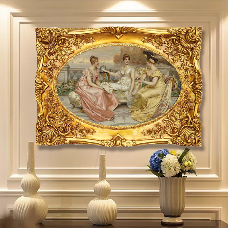 Eurostyle retro oil painting frame photo frame Wedding Photos Wedding-framed Framed Wall Wall-mounted Wedding wedding arrangement Decorative Photo Frames