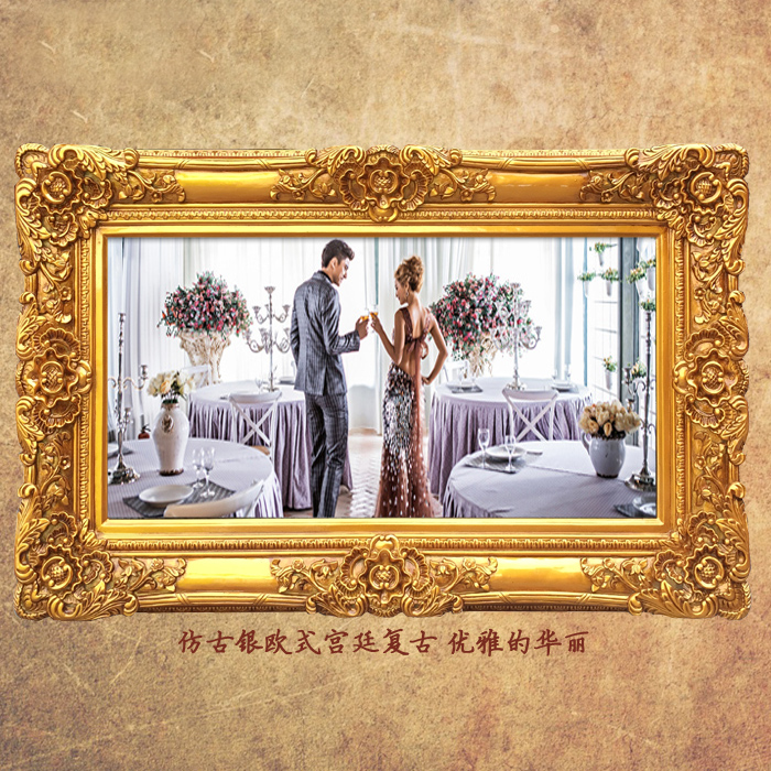 Usd 44 84 European Style Wall Mounted Large Wedding Photo Frame European Style Wall Mounted Large Wedding Photo Frame Painting Golden Rectangle