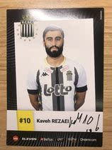 20 21 season Belgian Charleroi autographed official card (8-inch card)