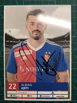18-19 season Switzerlands Basel Ayeti pro-pen signing card