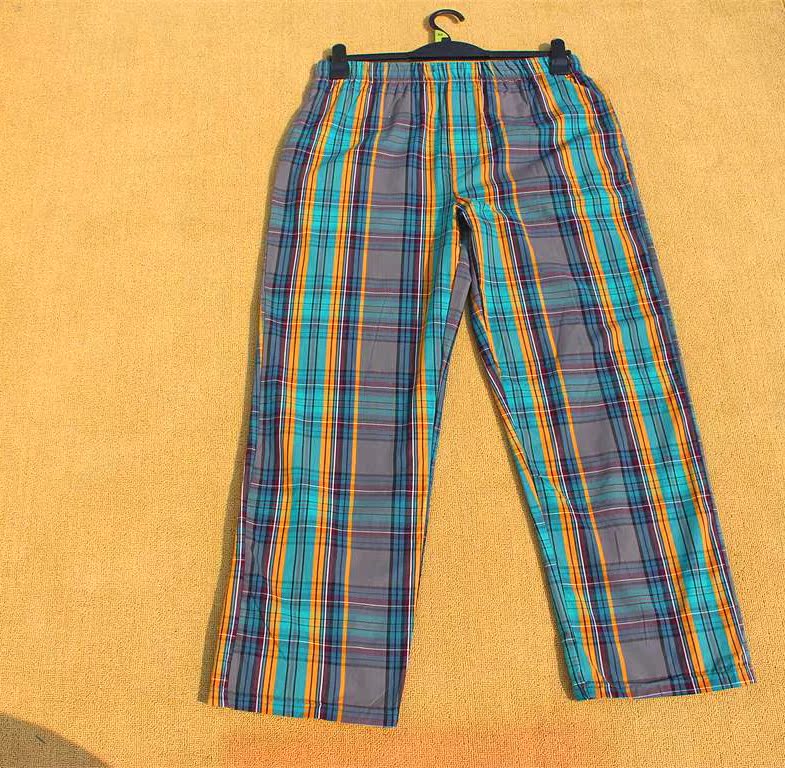 2016 Mỹ đơn nam cotton mỏng phần quần nhà ngủ lưới mắt cáo cộng với phân bón để tăng xử lý giải phóng mặt bằng quần đôi nam nữ