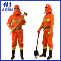 Zhejiang An 97 fire suit fire suit 5-piece combat suit Flame retardant protective suit fireman fire high temperature
