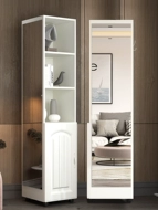 Tủ gương trang điểm tích hợp gương lắp nhà kho phòng khách phòng ngủ xoay đa năng hiên gương soi toàn thân từ trần đến sàn tủ đựng trang sức có gương tủ đựng mỹ phẩm có gương