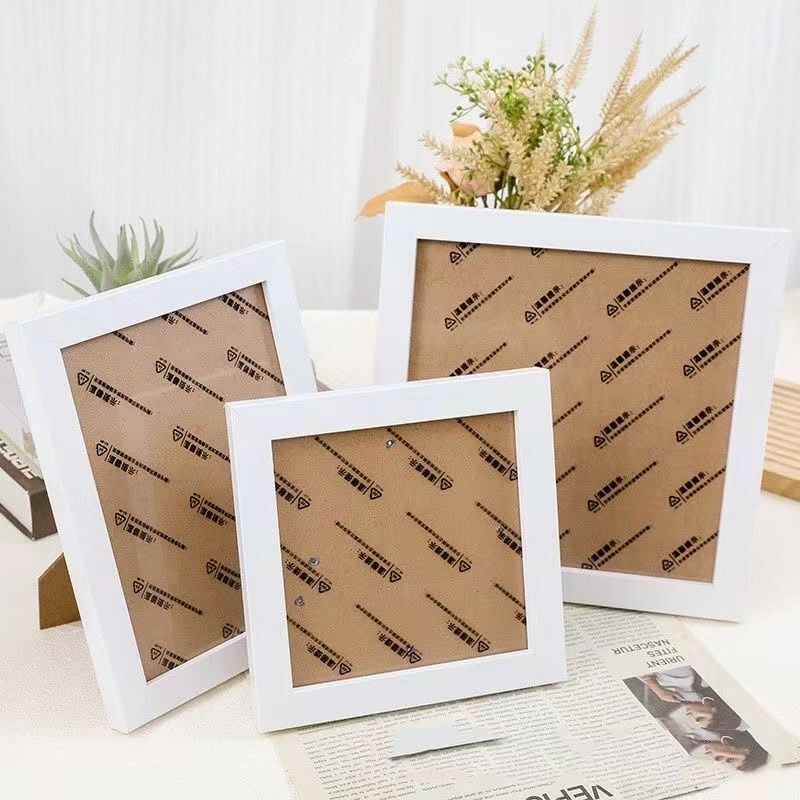 Wooden Plastic Photo Frame for Children's Artwork, Simple Mounting Sketch Frame, Minimalist Modern Diamond Painting Universal Frame