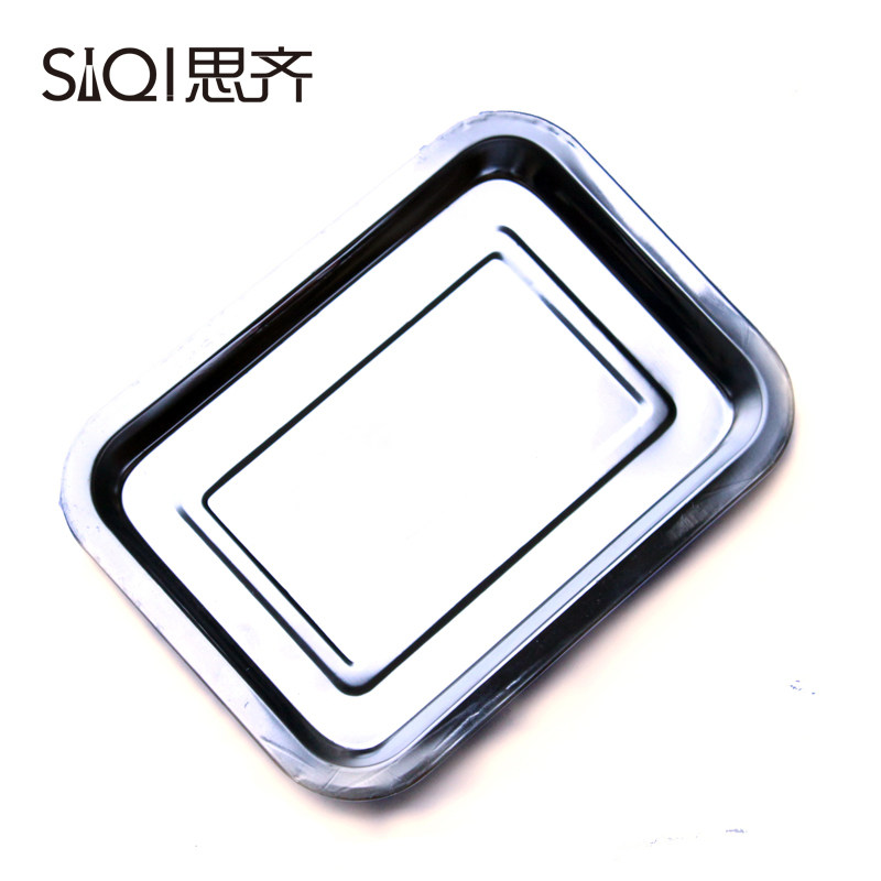 不锈钢托盘 小号 教学实验室用品 试剂瓶托盘 餐盘烧烤盘子Stainless Steel Tray
