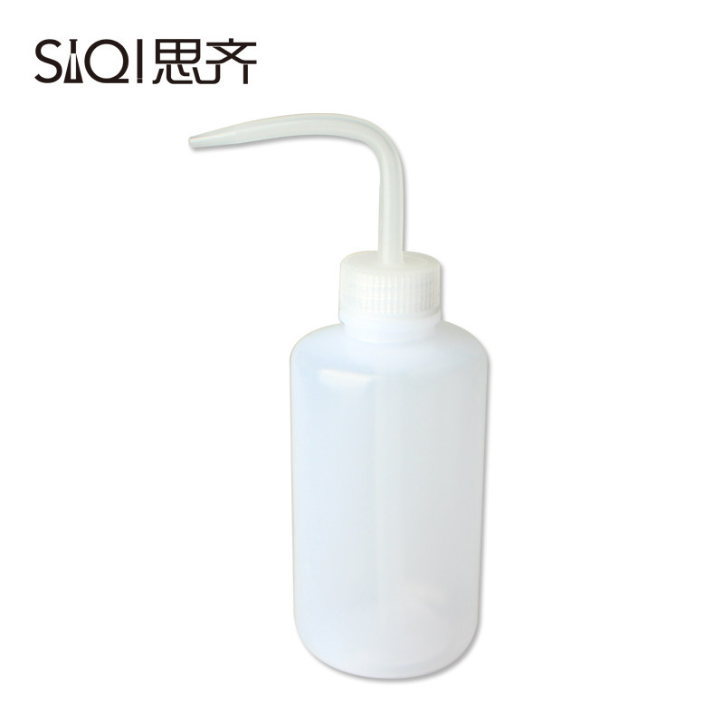 新品 弯头 塑料洗瓶 250ml 白色 洗涤瓶 实验器材Elbow Plastic Washing Bottle