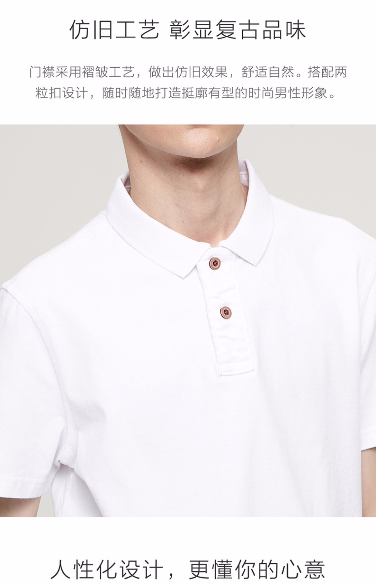 Crayl / Vanke Eslite Thanh niên giản dị Hàn Quốc áo cotton cotton Áo sơ mi nam POLO áo thun nam giặt - Polo áo thun nam polo