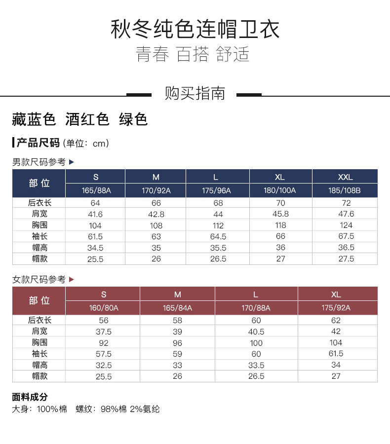 凡客诚品 男士纯色连帽卫衣 图2