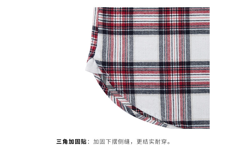 凡客诚品 男士法兰绒 全棉格子衬衫 图5