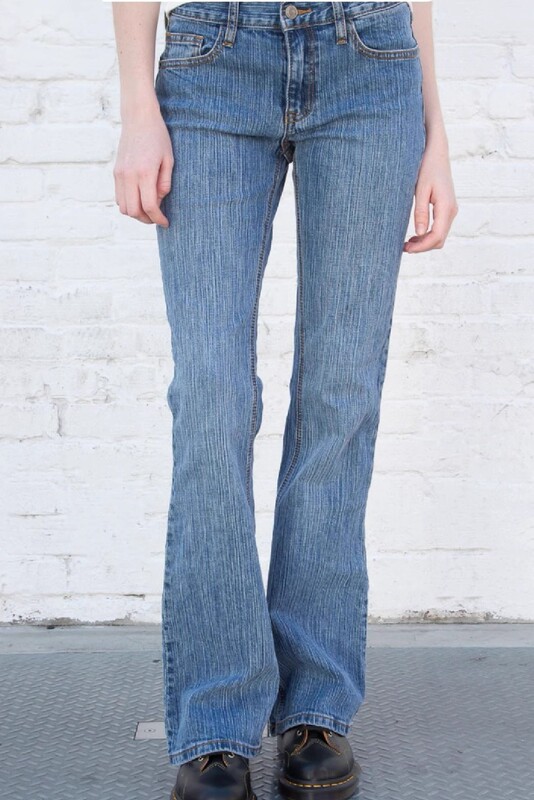 Bm Official Website Bell-Bottom Jeans for Women, Yu Shuxin Style, Slimming Low-Waist Long Pants Briella 90's Jeans