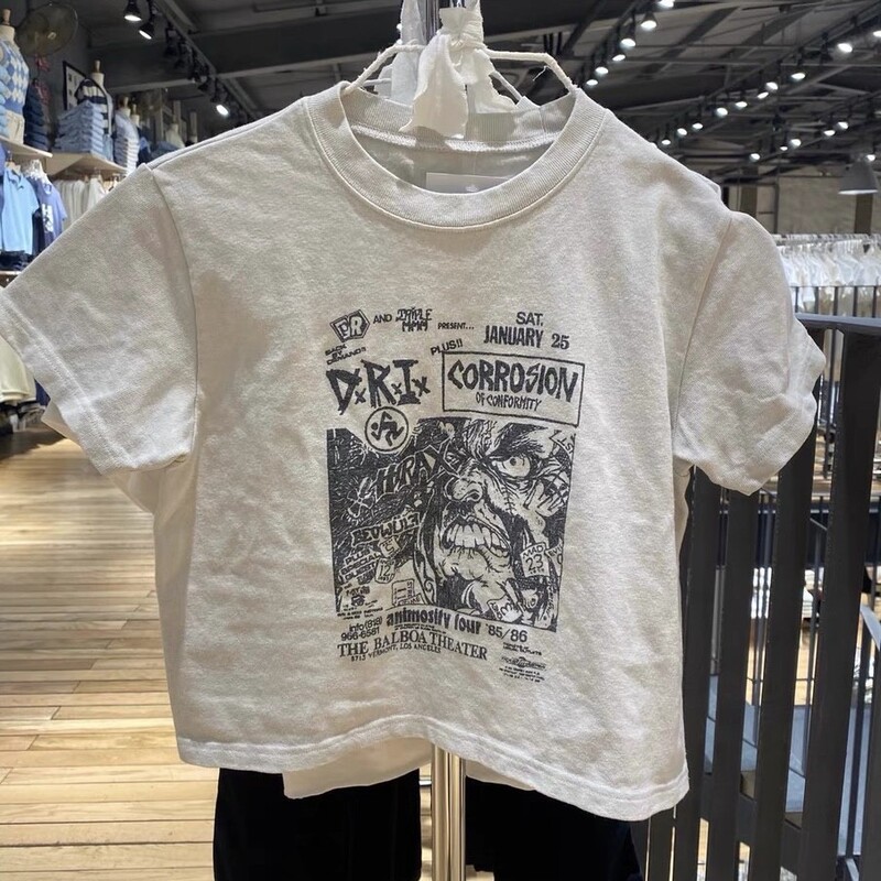 Bm Official Website Yu Shuxin's Same Style T-Shirt, New Summer Casual High-Waisted Short Crop Top, Slimming Short-Sleeve Top for Women