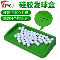 Golf tee driving range pad with ball box PU rubber silicone Tee Green Black