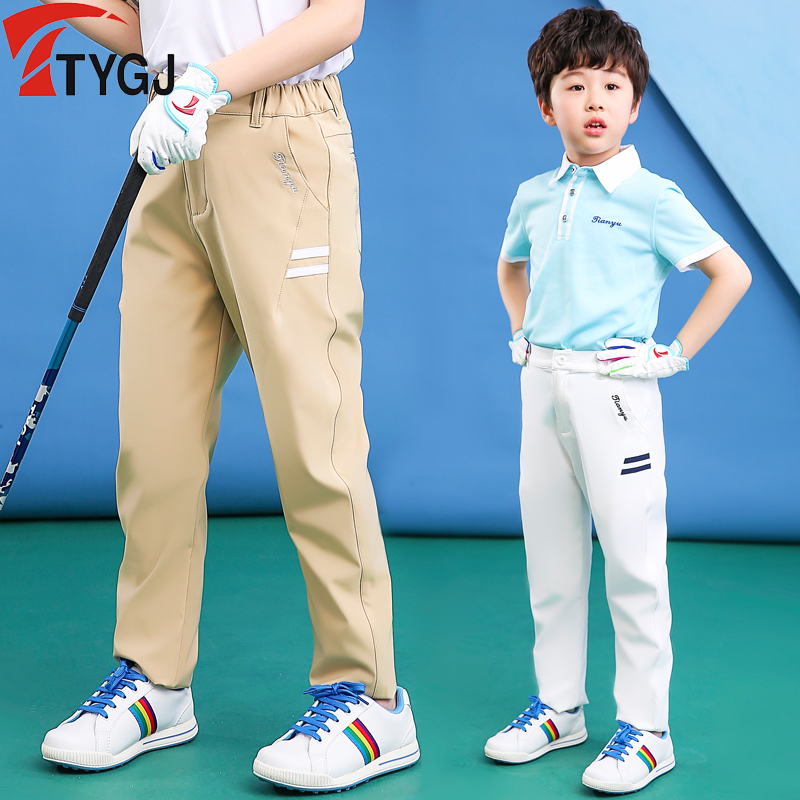 Golf Children's Clothing Boys' Spring and Summer Long Pants Boys' Sports Casual Golf Pants Student Thin Pants