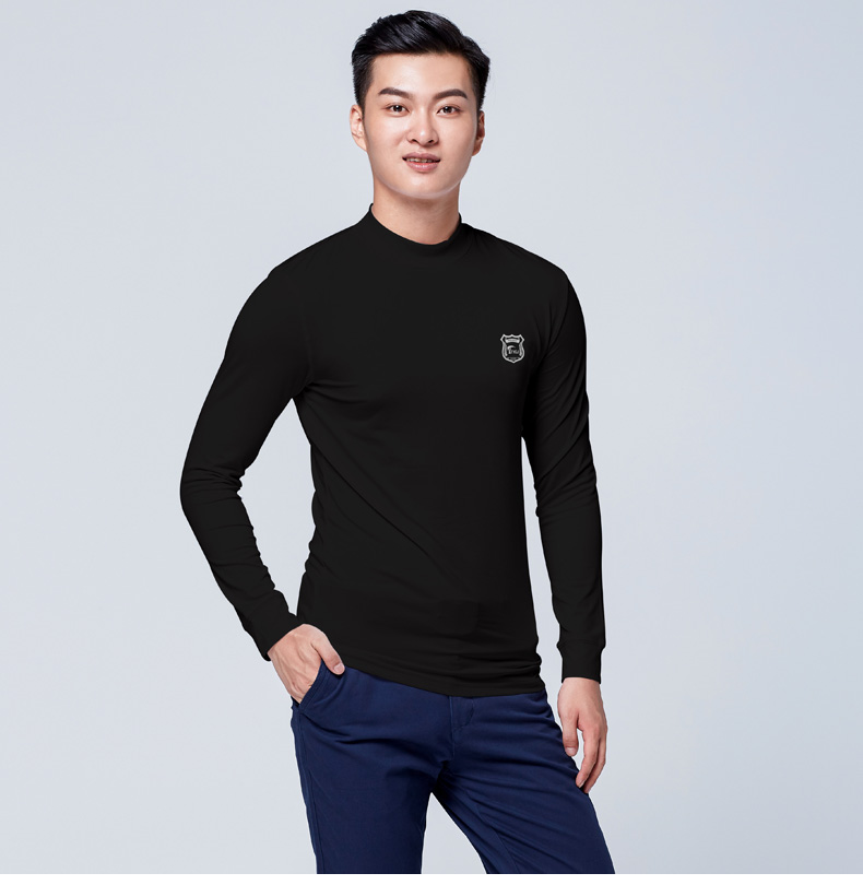 Miễn phí vận chuyển! Áo sơ mi golf mùa thu và mùa đông Áo thun nam tay dài Plus nhung dày ấm áp quần áo bó sát giá gậy đánh golf