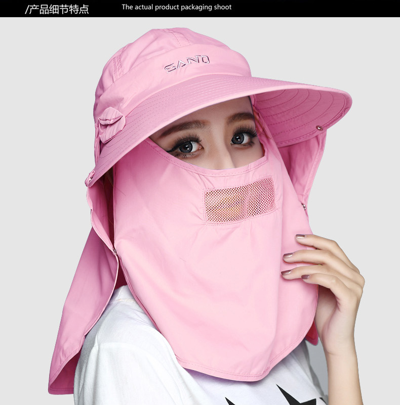 Hai TYGJ Golf Caps Phụ nữ Sunshade Bibs 4 Mặt nạ chống nắng mùa hè gậy golf tay trái