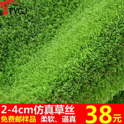 Simulation artificial turf 2-4cm laying landscaping golf turf encryption fake turf carpet kindergarten