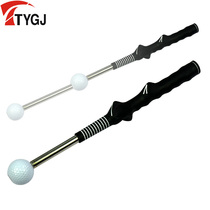  Golf swing exerciser Telescopic swing stick training supplies Hand grip Rhythm sound rod posture correction