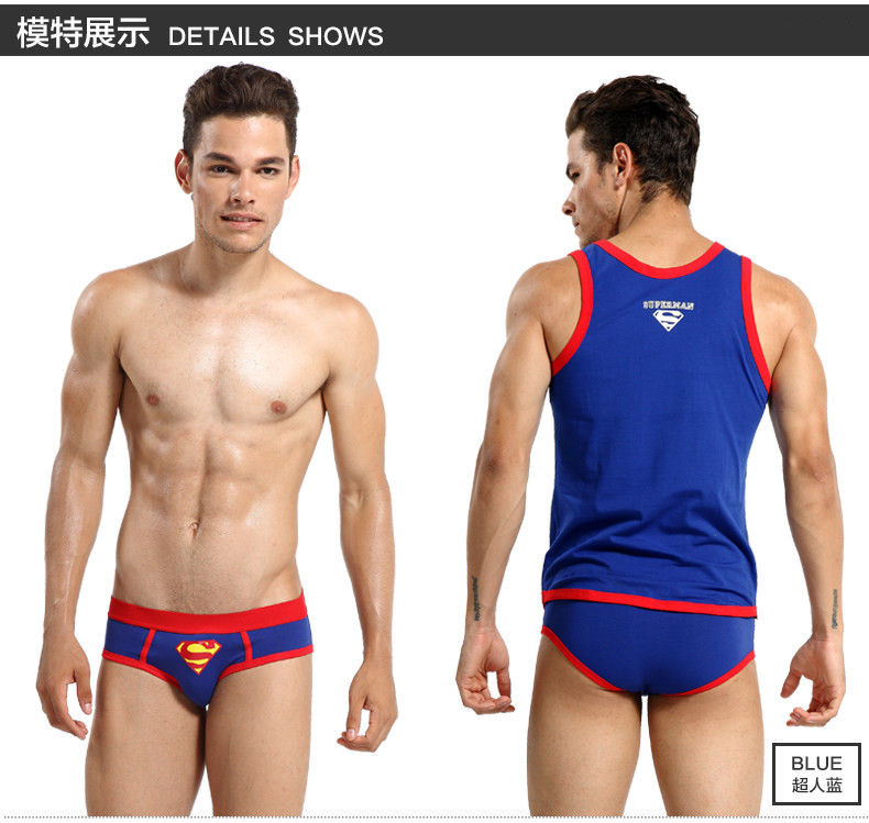 Dễ thương phim hoạt hình tam giác nam siêu nhân vài chiếc quần lót cotton gợi cảm Quần cô gái Lycra shop đồ lót