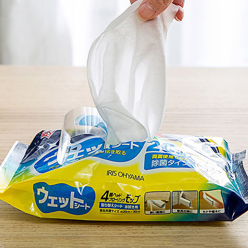 Japan IRIS Alcohol Wet Wipes Disinfection Dust Removal Paper Drag Mop Replacement Paper Disposable Sloth Obliterator Obliterator