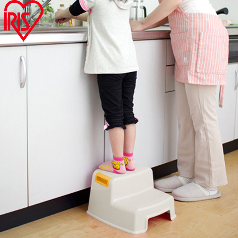 IRISIRIS Japan children's thickened non-slip bench Household ladder stool Plastic bathroom stool Baby stool