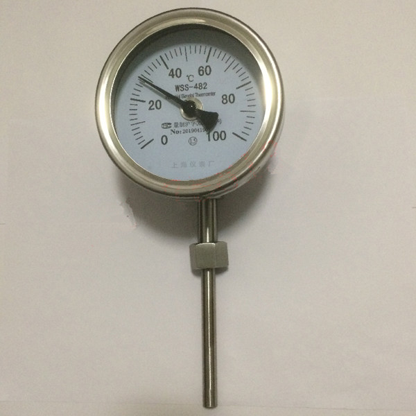 WSS-482 582 universal thermometer table 0-100 degrees 300 L=150 200MM internal thread M27*2