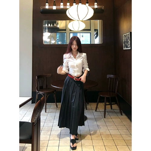 12YE Рубашка, осенний комплект для отдыха, дизайнерская длинная юбка, тренд сезона