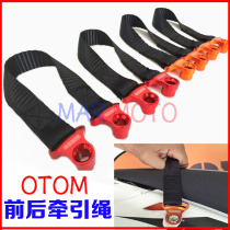 OTOM trailer with OTOM modification rescue truck with trailer with off-road motorcycle front and rear traction rope