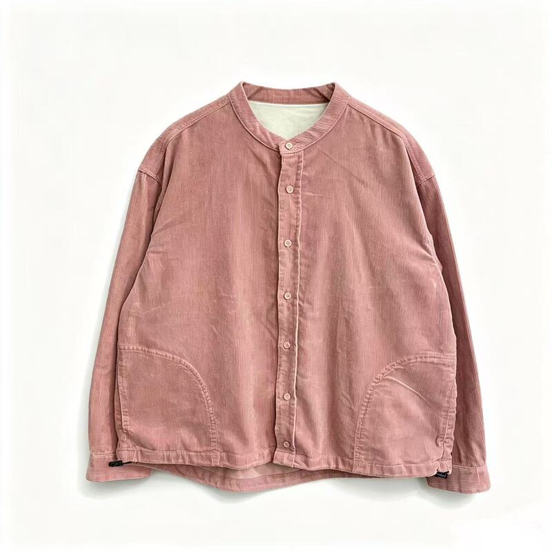 「Mu Zao's Careful Selection」Vintage Loose-Fitting Artistic Corduroy Single-Breasted Jacket for Women E7967 「Mu Zao's Careful Selection」Vintage Loose-Fitting Artistic Corduroy Single-Breasted Jacket for Women E7967