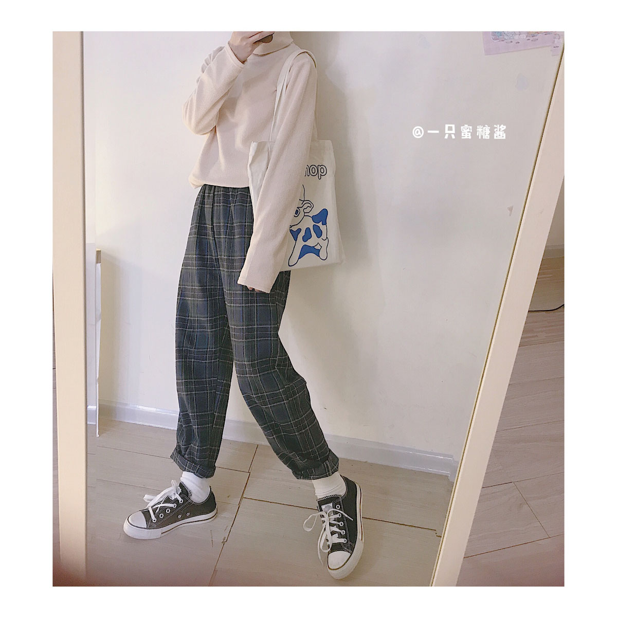 Tự chế retro ánh sáng cơ bản và ánh sáng ấm áo len lông cừu áo sơ mi hoang dã đa màu cao cổ áo mùa thu và mùa đông đáy áo sơ mi của phụ nữ áo măng tô nữ