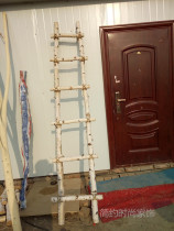 Nordic birch ladder Clothing store window decoration Garden floor decoration Photo studio floral shooting props